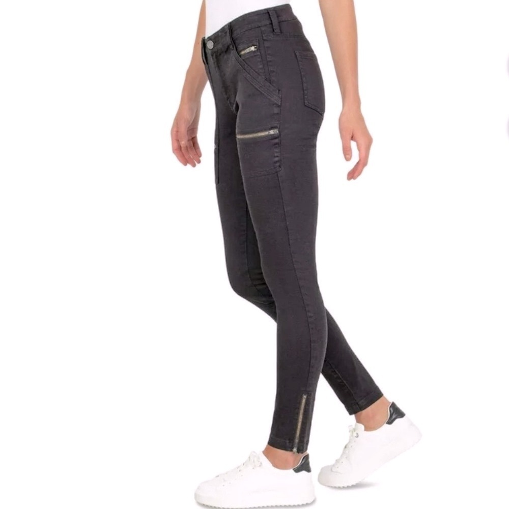 Joie Park Cargo High Rise Skinny Pants Women’s Black Caviar Size 12